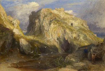 Tintagel Castle, Approaching Rain, 19th Century